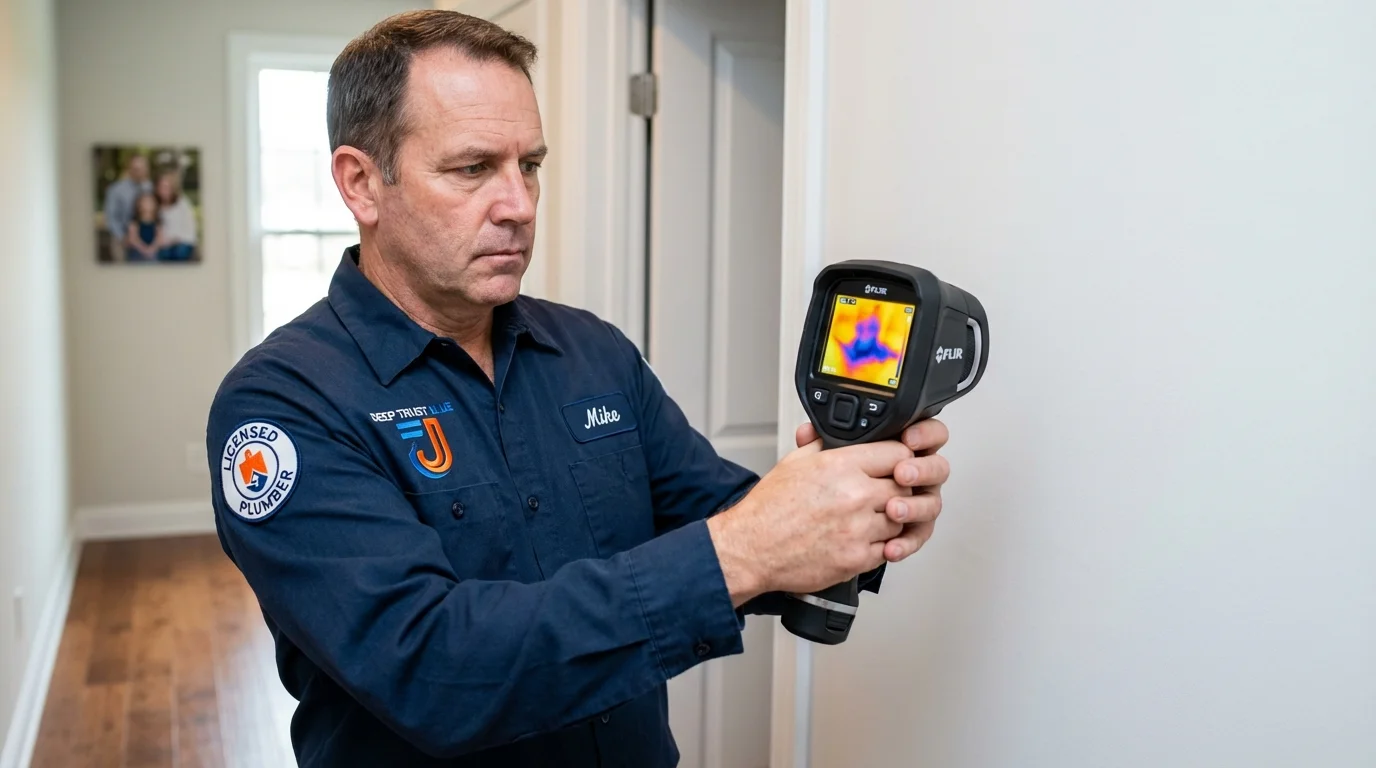 Thermal imaging leak detection by Johns Plumbing LLC in Tremont